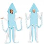 Tintenfisch Kost�m hellblauer Oktopus f�r Erwachsene 