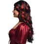 Teufelin Per�cke Hexe Langhaar schwarz rot f�r Damen