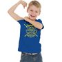 Schulanfang T-Shirt Kindergarten Das WARS Royalblau mit Button f�r Kinder
