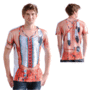 Indianer Kost�m T-Shirt bedruckt f�r Herren 