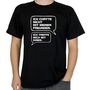 Schwarzes Herren T-Shirt mit Spruch Ich chatte nicht Spa�-Shirt Gr. XL