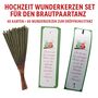 Wunderkerzen-Set Eulenliebe Gastgeschenk 40 Karten mit Spruch & 40 Wunderkerzen