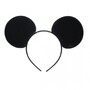 Maus Haarreif mit M�use-Ohren schwarz f�r Kinder & Erwachsene 