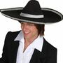 Sombrero Hut schwarz Halloween Mexikaner KW 55 cm f�r Herren