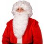 Weihnachtsmann Bart & Per�cke Wei� 35 cm Nikolaus Set f�r Erwachsene  