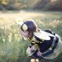 Bienen Kost�m Schwarz-Gelbes Kleid f�r Kinder