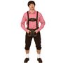 Oktoberfest-Hose braun Latzhose in Lederoptik f�r Herren