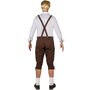 Oktoberfest-Hose braun Latzhose in Lederoptik f�r Herren