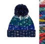 4er Pack Corkscrew Pom Pom Beanie