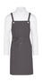 SG Accessories - BISTRO PROVENCE - Crossover Eyelets Bib Apron with Pocket JG16P-CA-CrossBib