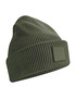 Deep Cuffed Tonal Patch Beanie