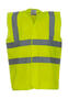 Yoko Hi Vis 2 Warnweste Sicherheit Reflektor 3M Band & Brace Waistcoat HVW100