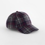 Wool Blend Check Cap