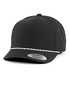 YP Classics 5-Panel Snapback Cap with Perforations and Braided Rope