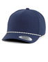 YP Classics 5-Panel Snapback Cap with Perforations and Braided Rope