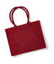 Westford Mill Geschenkbeutel Geschenk Promo Shimmer Jute Big Shopper W437 NEU