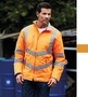 Yoko Herren Sicherheit Steppjacke ISO 20471 Klasse 3 HiVis Kensington HVW706 NEU