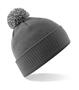 Beechfield Winter Snowstar Beanie Soft Touch Umschlag Bommel 2-lagig B450 NEU