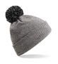 Beechfield Winter Snowstar Beanie Soft Touch Umschlag Bommel 2-lagig B450 NEU