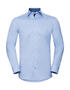 Russell Europe Herren LS Tailored Contrast Herringbone Hemd R-964M-0 NEU