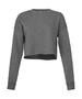 Bella Damen Cropped Crew Fleece Shirt bauchfrei vorgeschrumpft Fashion 7503 NEU