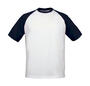 B&C Herren dickes Baseball Shirt T-Shirt Rundhals 100% Baumwolle NEU