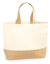Westford Mill Jute Strand- Einkaufstasche 29L bestickbar Base Canvas Tote XL W452