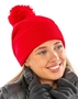 Result Herbst Winter Basic Pom Pom Beanie Strick Modern RC028X NEU