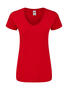 Fruit of the Loom Damen Iconic 150 V Neck T-Shirt Baumwolle 61-444-0 NEU