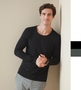 3er Pack Stretch-T Long Sleeve for men