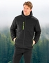 Result Genuine Recycled: Herren Black Compass Padded Winter Jacke R240X NEU
