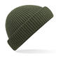 Beechfield: Damen Harbour Beanie Rippstrick breiter Umschlag veredelbar B383R