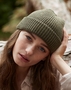Beechfield: Damen Harbour Beanie Rippstrick breiter Umschlag veredelbar B383R
