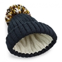 Beechfield: Damen Hygge Beanie Quaste Fellimitation warm Winter Soft Spun B390