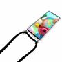 Handykette fr Samsung Galaxy A71 5G - Smartphone Necklace Hlle mit Band - Schnur mit Case zum umhngen in Schwarz