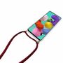 Handykette f�r Samsung Galaxy A31 - Smartphone Necklace H�lle mit Band - Schnur mit Case zum umh�ngen in Rot