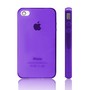 Gel Cover Case Tasche Schutz H�lle Silikon f�r Handy iPhone 4 lila violett purpur