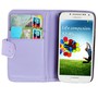 Schutzh�lle Case (Flip Quer) f�r Handy Samsung Galaxy S4 mini i9190 Strass Flieder