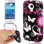 Schutzh�lle TPU Case f�r Handy Samsung Galaxy S4 mini i9190 Schmetterling/Blume