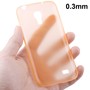 Schutzh�lle Case Ultra D�nn 0,3mm f�r Handy Samsung Galaxy S4 mini i9190 Orange Transparent
