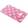 Schutzh�lle TPU Case f�r Handy Nokia Lumia 720 Pink / Wei�