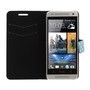 Schutzh�lle Handytasche (Flip Quer) f�r Handy HTC One mini M4 Hellblau / Wei�