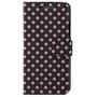 Schutzh�lle Handytasche (Flip Quer) f�r Handy HTC One mini M4 Schwarz / Pink