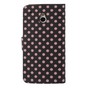Schutzh�lle Handytasche (Flip Quer) f�r Handy HTC One mini M4 Schwarz / Pink