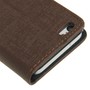 Handyh�lle (Flip Quer) f�r Handy Apple iPhone 5C Braun / Brown