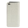 Handyh�lle Croco (Flip Quer) f�r Handy Apple iPhone 5C weiss