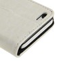 Handyh�lle Croco (Flip Quer) f�r Handy Apple iPhone 5C weiss