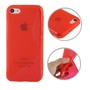 Handyh�lle TPU Case f�r Handy Apple iPhone 5C Rot
