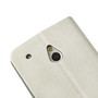 Schutzh�lle Handytasche (Flip Quer) f�r Handy HTC One mini M4 Wei�