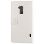 Schutzh�lle (Flip Quer) f�r Handy HTC One Max Weiss